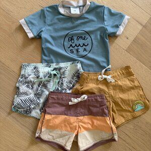 Seasta Surf Boardshorts and One of Sea Rashguard - 4T